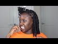 diy short passion twist tutorial easy step by step no crochet protective style ft. toyotress