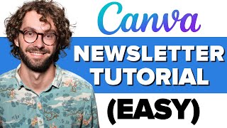 Canva Newsletter Tutorial 2023 - How to Create a Newsletter with Canva