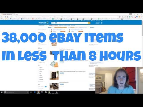 Creating a 38,000 item eBay drop shipping store in less than 8 hours sourced from walmart Creating a 38,000 item eBay drop shipping store in less than 8 hours sourced from walmart