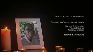 In Loving Memory of Bonzil Pamelia Armstrong - Obituary