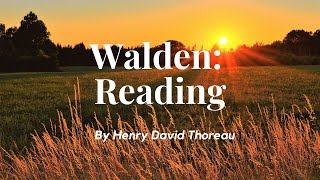 Reading from Walden by Henry David Thoreau: English Audiobook with Text on Screen, American Classic