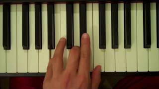 How To Play a B Diminished Triad on Piano (Left Hand)