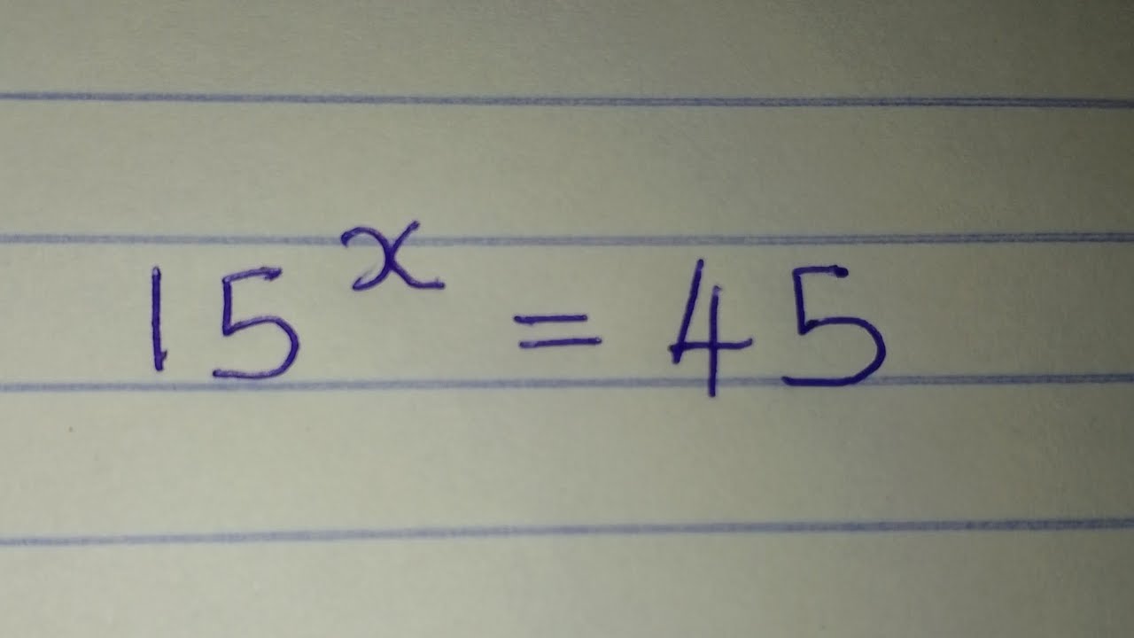 Exponential Equation Olympiad Mathematics Challenge Youtube