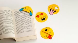 How to Make Easy Emoji Corner Bookmarks