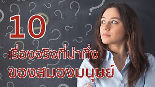 10 เรื่องจริงที่น่าทึ่งของสมองมนุษย์