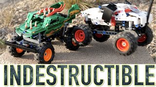 LEGO Technic Monster Jam Mutt Dalmation 42150 & Dragon 42149 Combo Review! These are INDESTRUCTIBLE!
