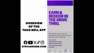 Overview of the Taco Bell app