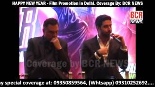 Happy New Year || Shahrukh Khan || Dipika Padukone Film Promotion in Delhi || Coverage by BCR NEWS