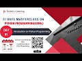 Day 01 - Introduction To Python Programming And Installation