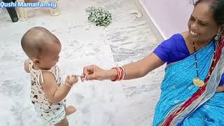 Cute Baby Walking For tha First Time👣|କିଛି ସୁନ୍ଦର ସ୍ମୃତି 🧿#dailyvlog #odia