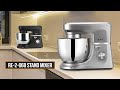 Small Appliance: REBUNE RE-2-068 7.0 Liters Stand Mixer - Silver/Black