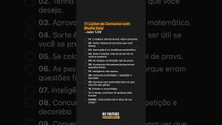 11 Lições de Concurso com Rhaila SaidJuíza TJCE #concursopublico #aprovadoconcurso