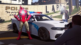 Iron Man Becomes Cop in GTA 5 RP