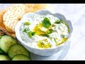 Receta de tzatziki (Salsa griega de yogur y pepino) fácil, rico y sano