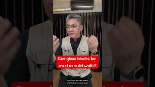 Can glass blocks be used in solid walls | คุยกับลุงช่าง