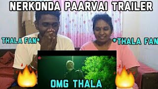 Nerkonda Paarvai Official Movie Trailer Reaction Video By Malaysian Mother and Son | Ajith Kumar