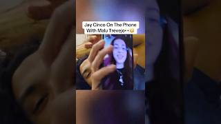 #jaycinco On Phone w/ #malutrevejo 😳