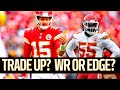 Will Chiefs Trade up in NFL Draft? For a WR or Edge? - Q&A LIVE