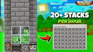 I Made Most Efficient \u0026 Easiest Creeper Farm In Minecraft Pe 1.21 🔥| Minecraft Pe Hardcore #11