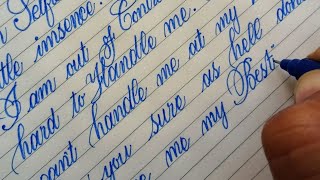 How to Cursive Good English Handwriting Online || English ki writing