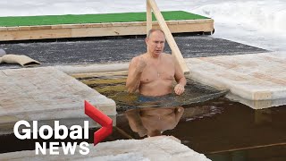 Russia's Putin takes traditional Epiphany dip in icy waters