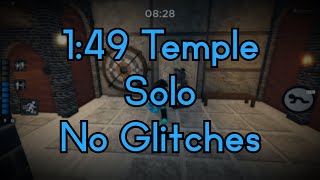 [Former World Record] Temple Solo In 1:49 || Roblox Piggy Speedrun