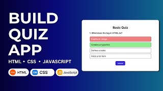 How to Make a Quiz App with Score Using Just HTML, CSS & JS