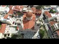 island aegina greece by drone 4k . aegina