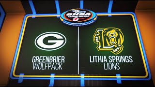 2023 GHSA Flag Football D2 Championship: Greenbrier vs. Lithia Springs