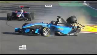 GP3 Spa 2012   Cregan Big Crash