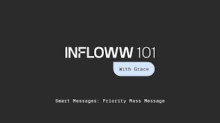 How to use Smart Messages: Priority Mass Message on Infloww to boost OnlyFans conversion