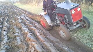 malotraktor zetor 52 tráva, pluh PH 4