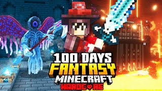 I Survived 100 Days in Fantasy Minecraft Hardcore