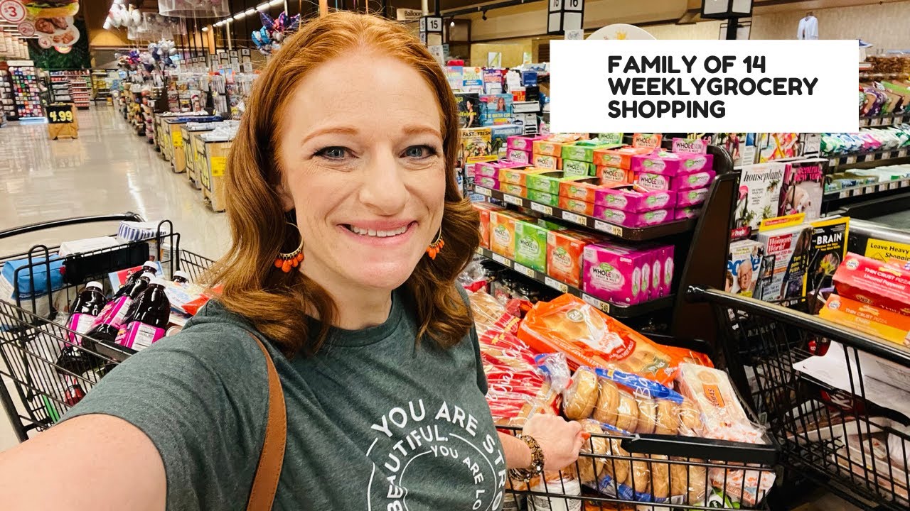 FAMILY OF 14 WEEKLY GROCERY SHOPPING **And Restock**