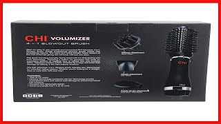 CHI Volumizer 4-in-1 Blowout Brush | Ceramic and Ion Technology | Black