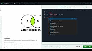 Hackerrank Python Solution #7 Sets - Python: Set .intersection() Operation