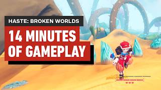 14 Minutes of HASTE: Broken Worlds Demo Gameplay - A High-Speed Acrobatic Running Game