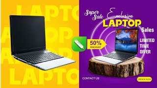 Laptop product manipulation design in HINDI #manipulation #posterdesign #graphicdesign #coreldraw