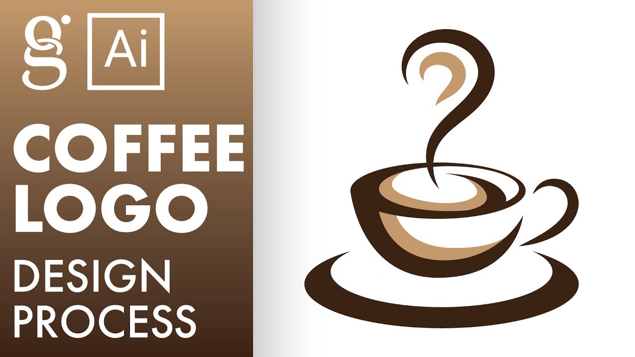Coffee Logo Design Tutorial Adobe Illustrator Youtube