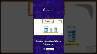 Volume & Capacity | Capacity of Container | Litre, Millilitre | Measuring Volume | Math #shorts