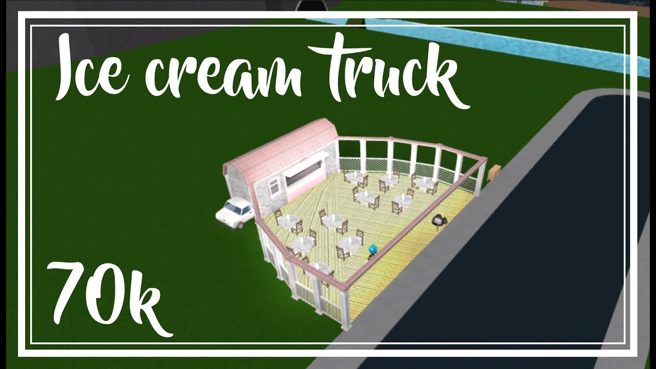 Roblox Bloxburg Ice Cream Van 70k Youtube