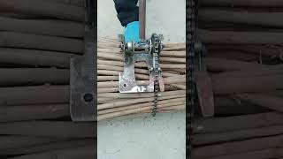 Easy binding process of wood with a practical tool