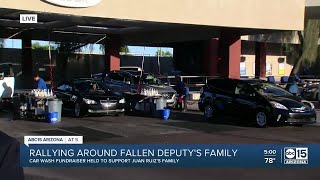 MCSO hosts car wash to raise money for family of Deputy Juan Ruiz