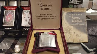 Vintage Ronson MAXIMUS butane lighter