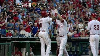 ARI@PHI: Asche lines a two-run home run to right