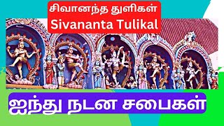 சிவனின் 5 சபைகள், சித்திர சபை, தாமிர சபை,  இரத்தின சபை, பொற்சபை, வெள்ளிசபை-  Sivananta Tulikal -3