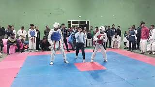 Knockout fight 🥋 I am blue 🔵 final fight 🥋UP state taekwondo championship Agra 25-27 Dec 2022-23