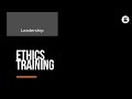 Ethics Training