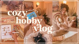 cozy hobby vlog🧶✏️- crochet, journal art & activities!