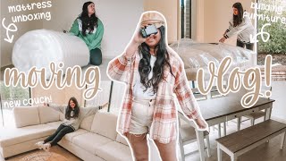 Mattress Unboxing, Building New Furniture, Book Haul + More | MOVING VLOG #1!